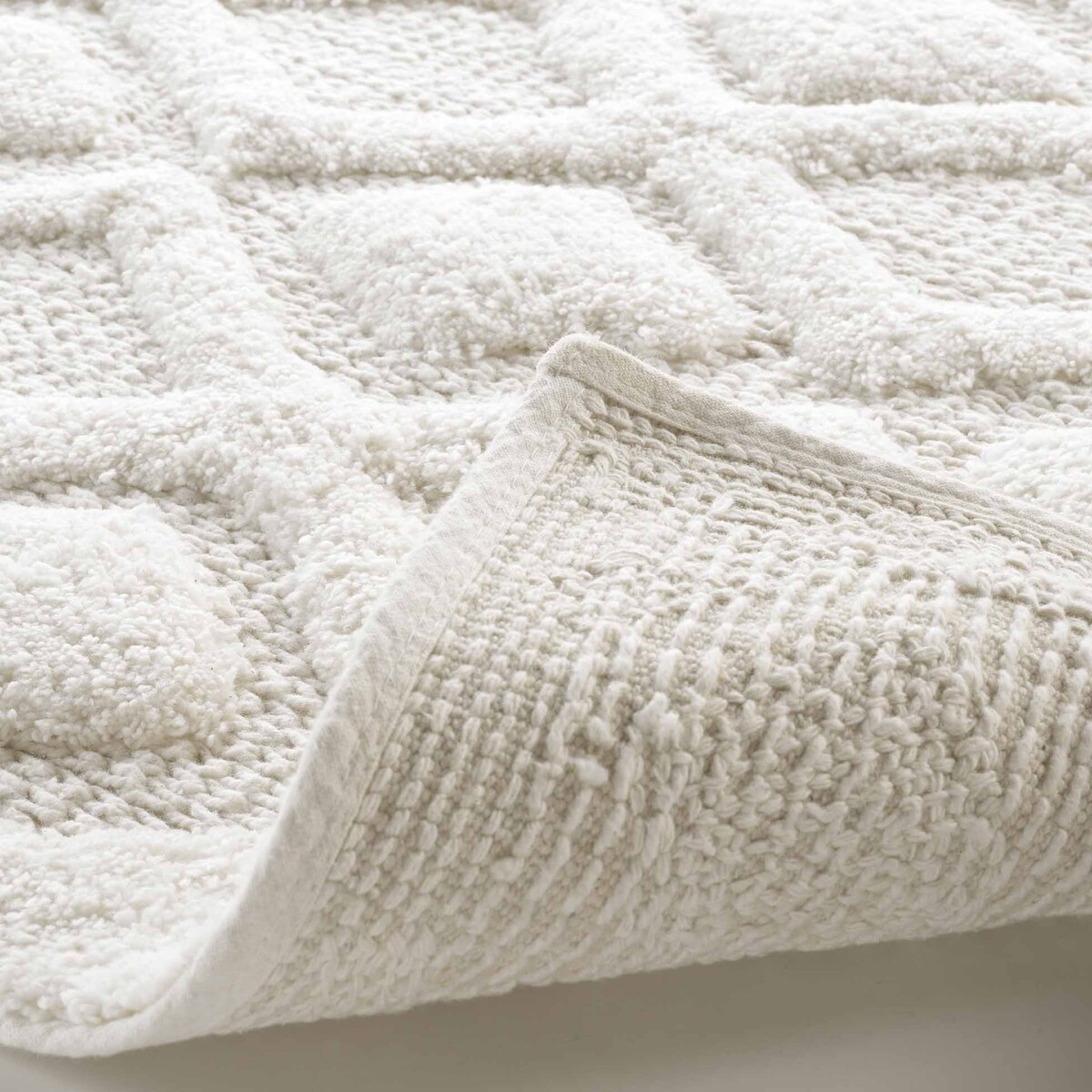 Dywanik łazienkowy bawełniany ecru 50x80 cm