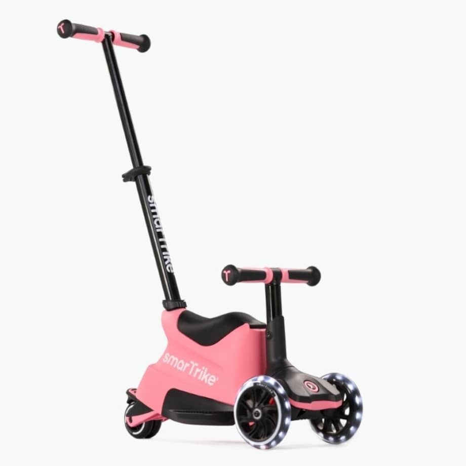 smarTrike - Hulajnoga 4w1 Xtend Scooter+ Ride-on - Salmon Pink