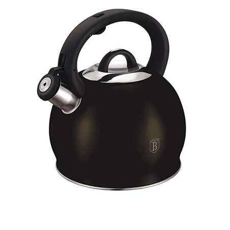 Czajnik 3L czarny stalowy na indukcje i gaz Shiny Black BH-6832