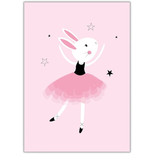 plakat cute ballerina 2 50x70 cm