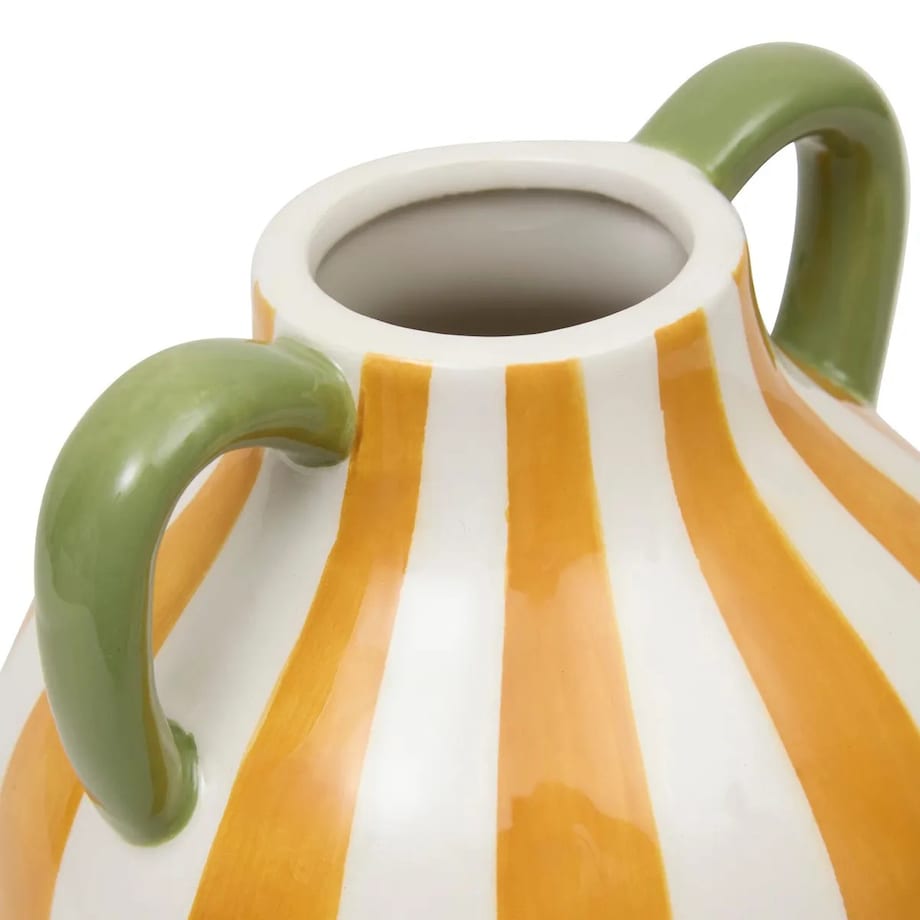 Komplet dwóch wazonów ceramicznych w paski Cheri 20 cm