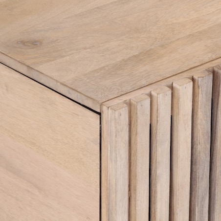 vidaXL Stolik kawowy, biały, 80x51x40 cm, lite drewno mango