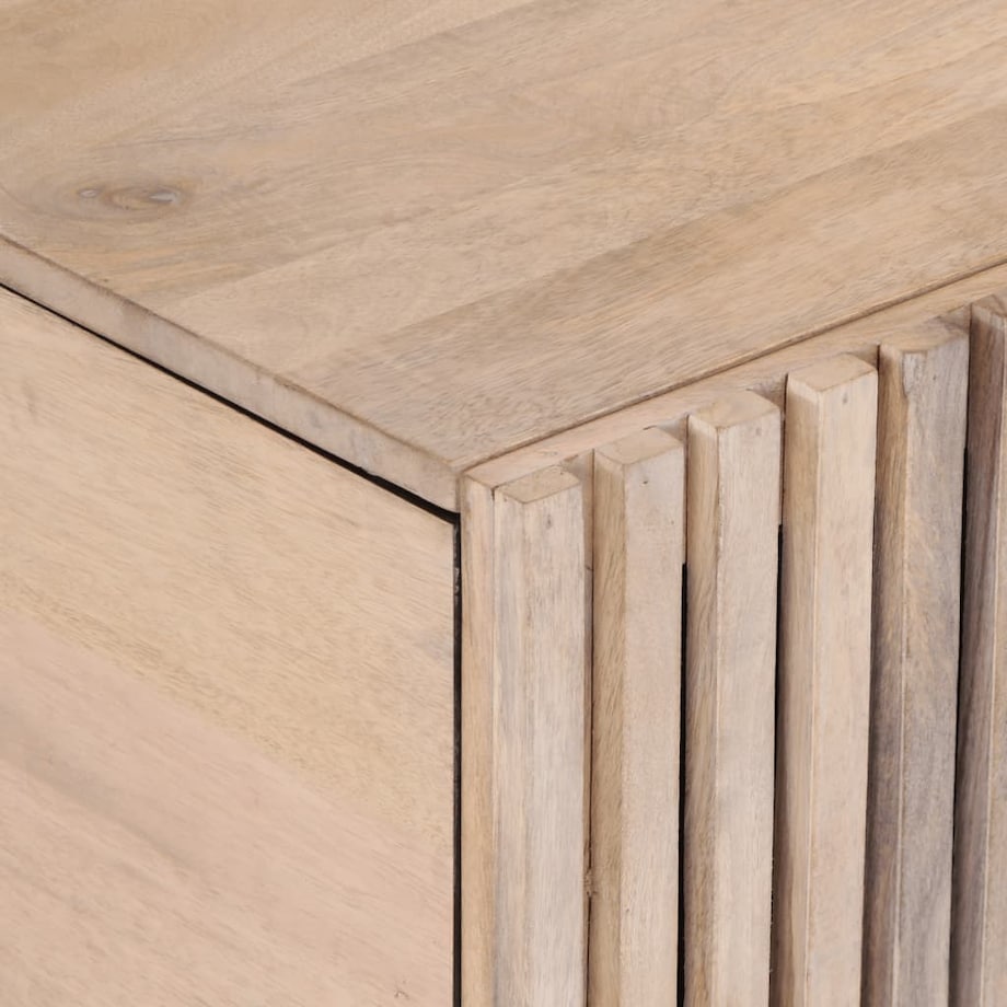 vidaXL Stolik kawowy, biały, 80x51x40 cm, lite drewno mango