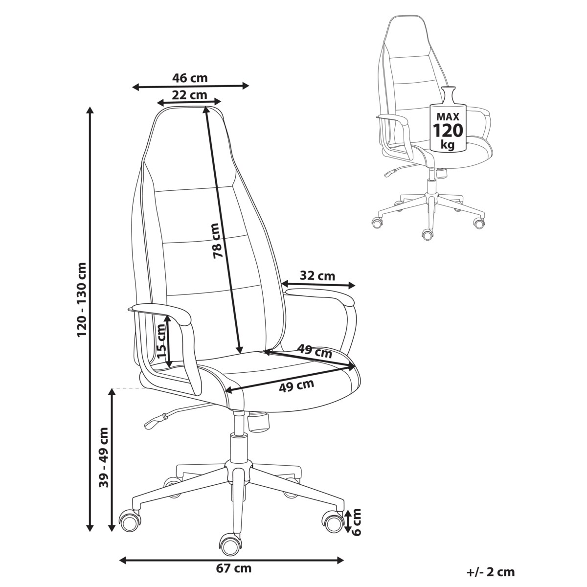Krzesło biurowe Obrotowy REBEL Ciemnozielony