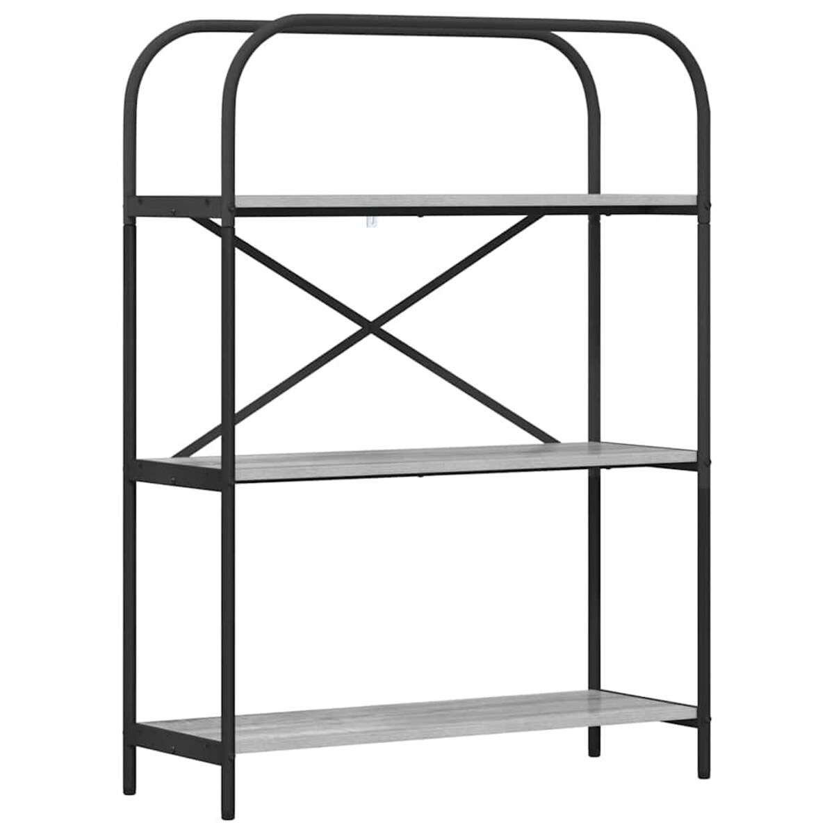 vidaXL Półka na książki Szary dąb sonoma 80 x 30 x 109 cm