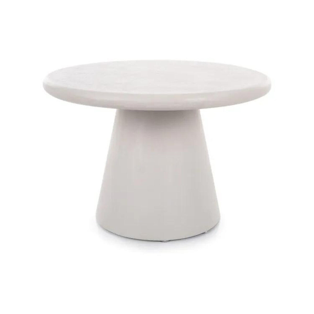 Ława AURORA ⌀60 cm jasna szara