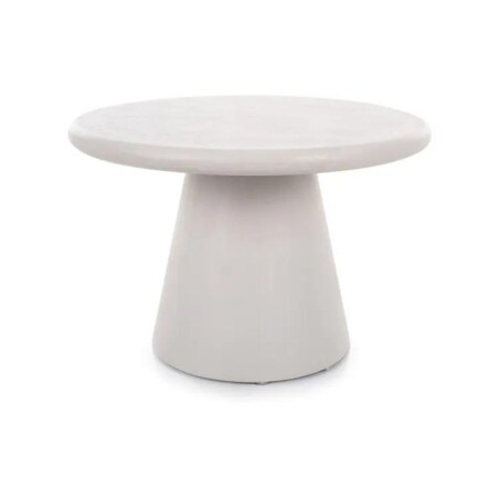 Ława AURORA ⌀60 cm jasna szara