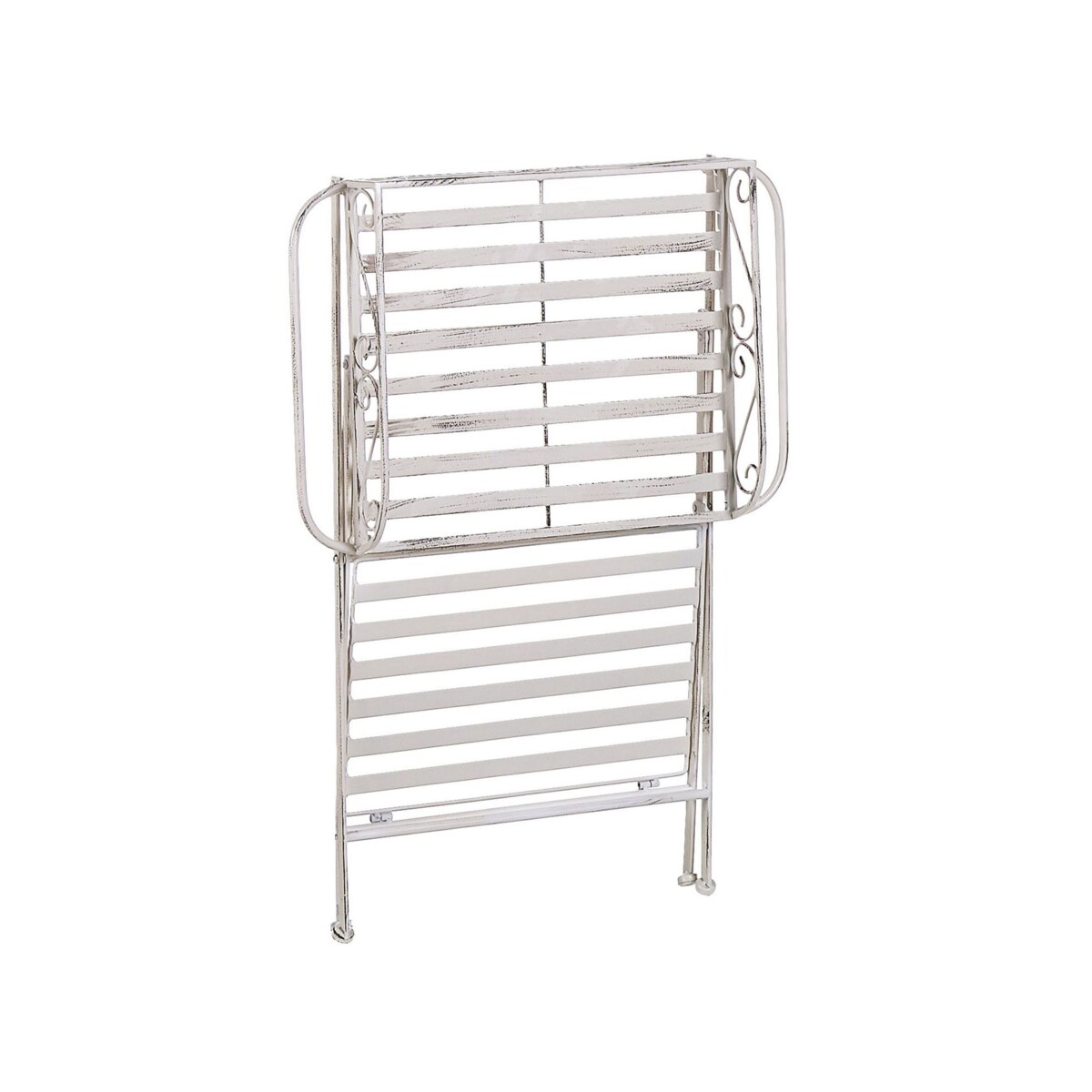 Stolik pomocniczy metalowy biały ANCUD