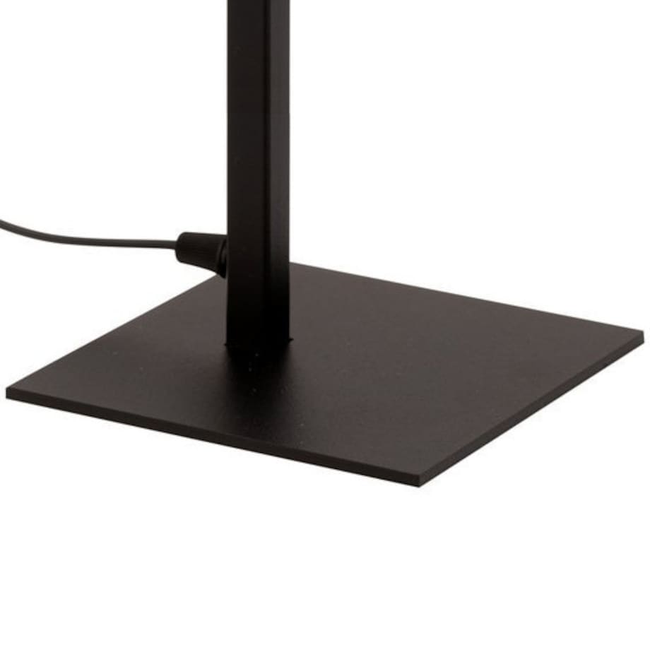Stojąca LAMPKA nocna PRO 50235 Sigma metalowa LAMPA stołowa abażurowa czarna złota