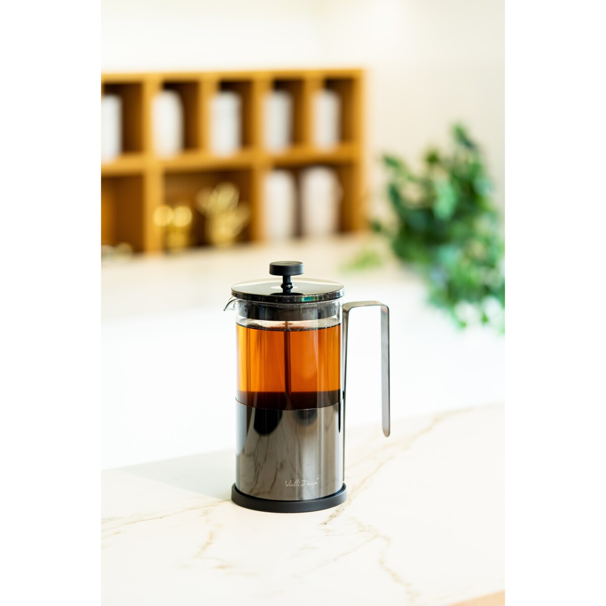 Zaparzacz do kawy i herbaty 1000 ml Diamante graiftowy 0701