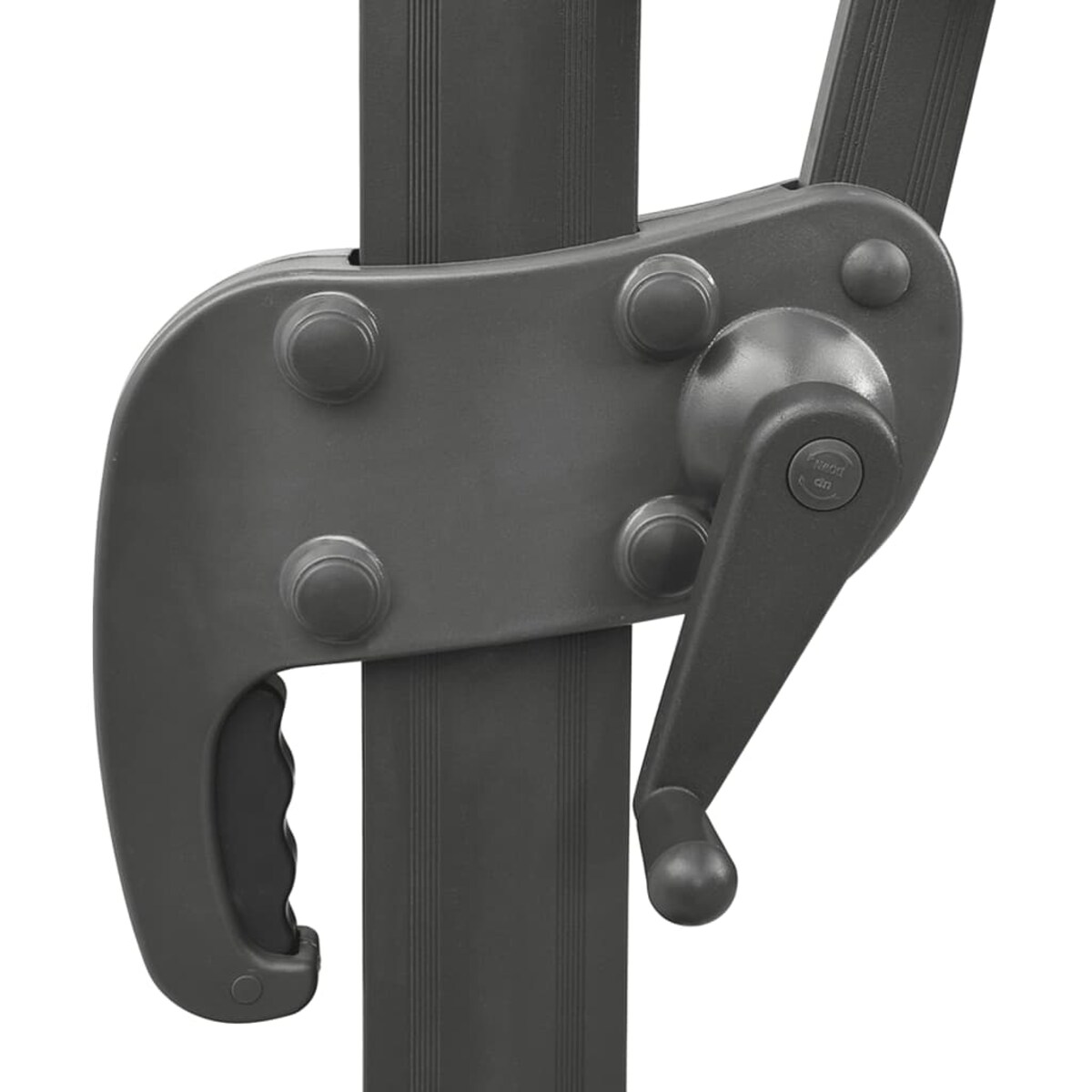 vidaXL Parasol wiszący z podwójną czaszą, 400x300 cm, terakota