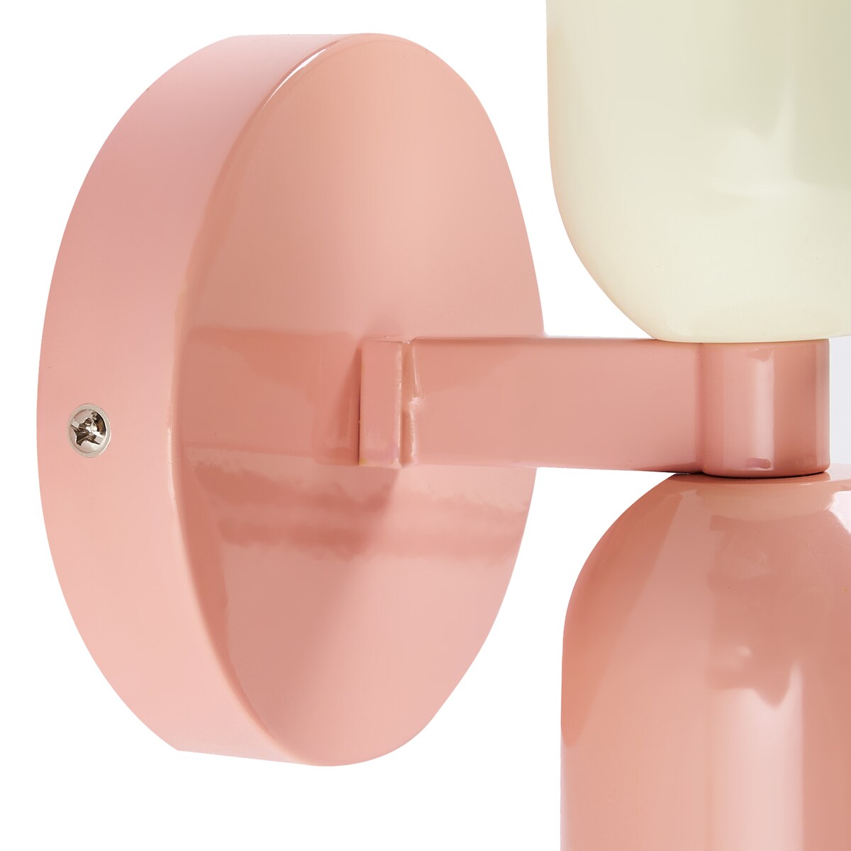 Zestaw 2 lamp ściennych TOPI Pastelowy róż Metal