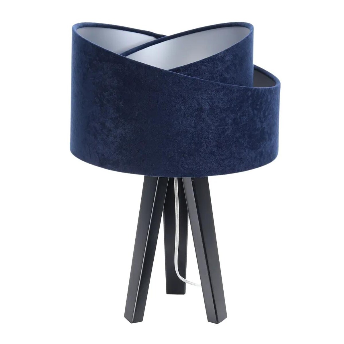 Lampa stołowa GEMSTONE granatowa/srebrna/czarna