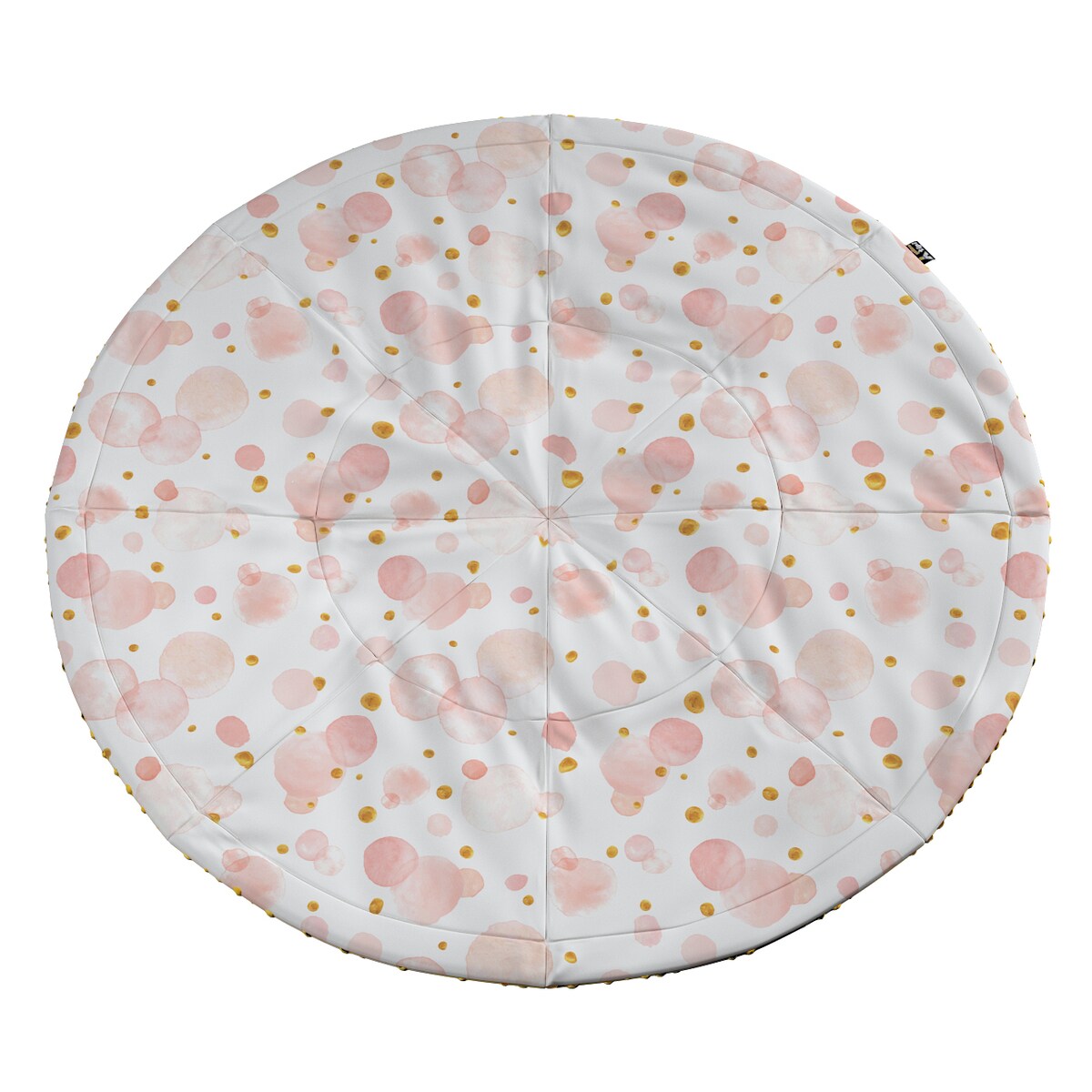 Mata okrągła, ecru-różowy, 130cm, Magic Collection