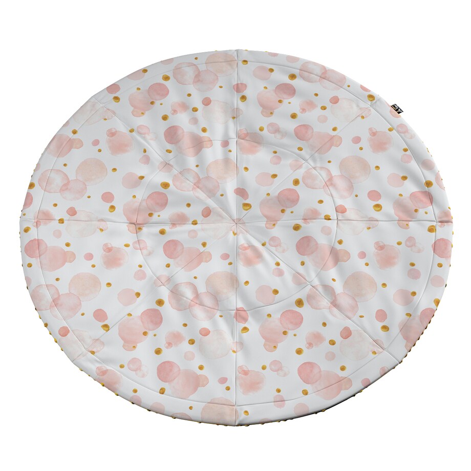 Mata okrągła, ecru-różowy, 130cm, Magic Collection