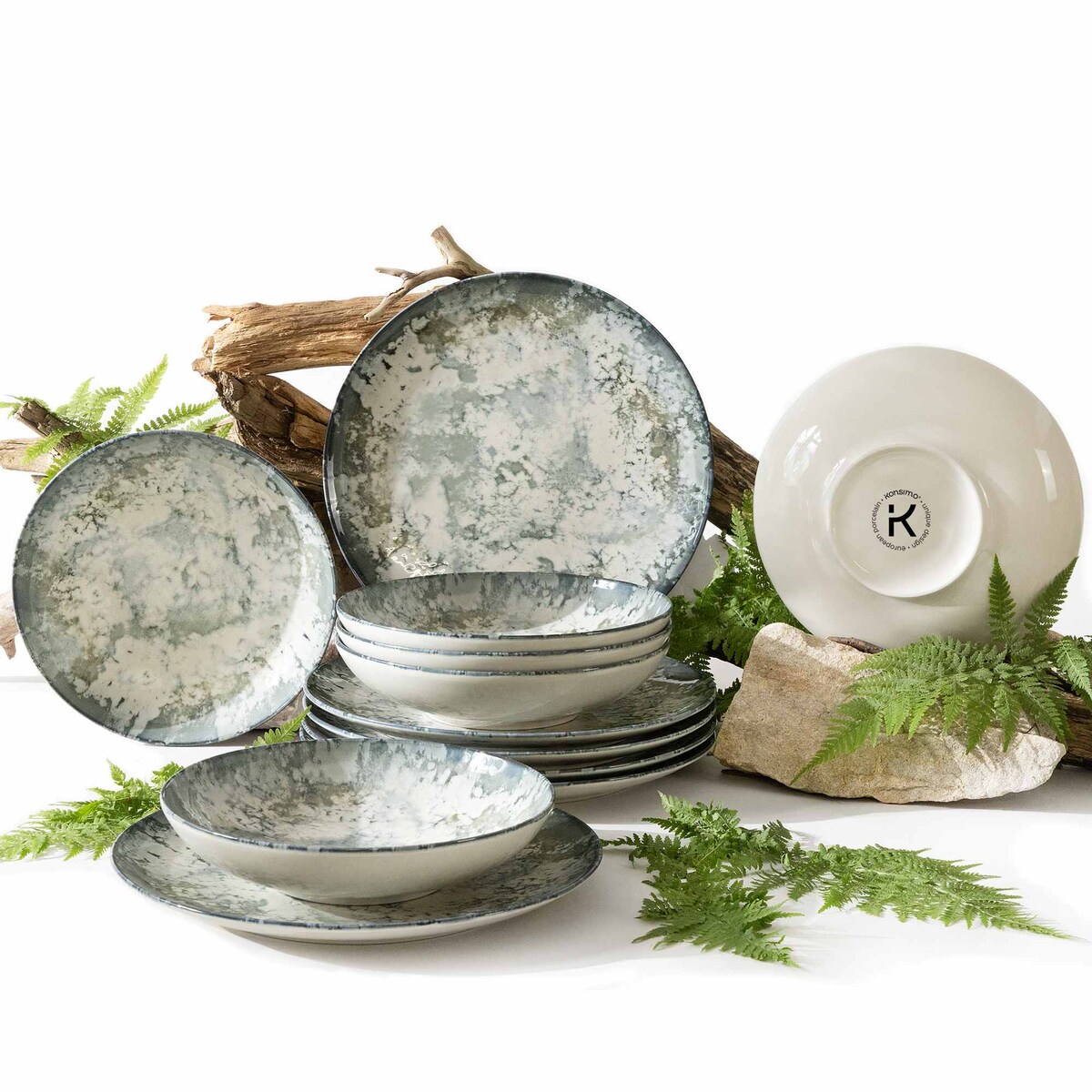 Zestaw obiadowy 6os. (12 el.) FINGO