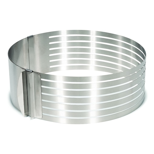 Regulowany szablon do krojenia w plastry do ciasta ze stali nierdzewnej - Patisse