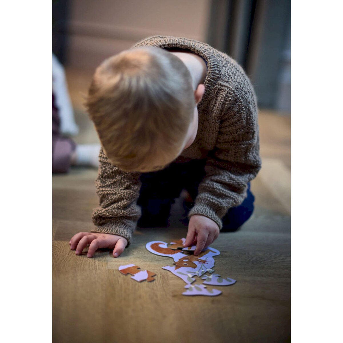 Filibabba Puzzle zestaw 4 układanek Wonderful Winter - Forest friends