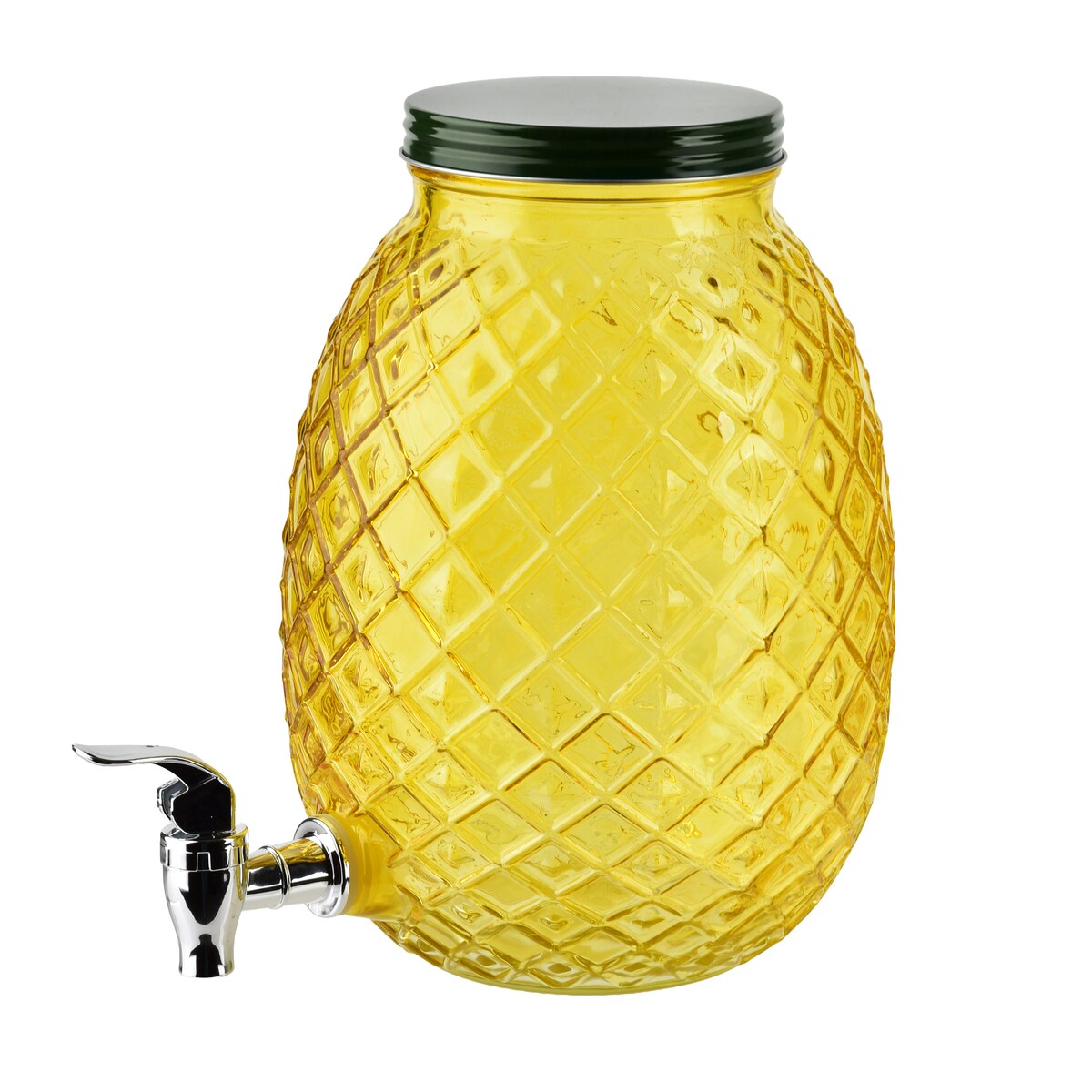 Szklany słój z kranikiem 4L Modern Kitchen Ananas