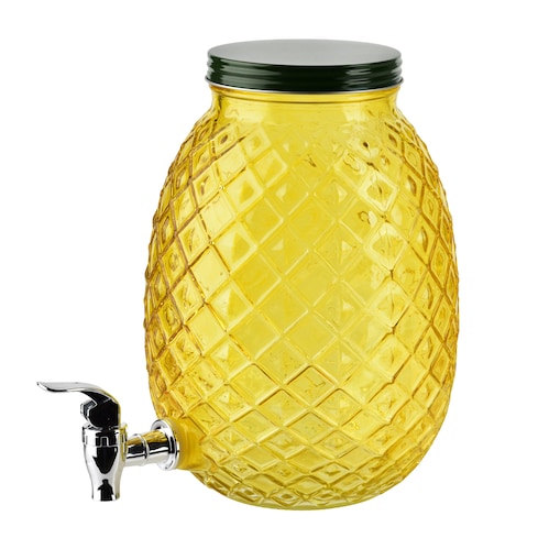 Szklany słój z kranikiem 4L Modern Kitchen Ananas