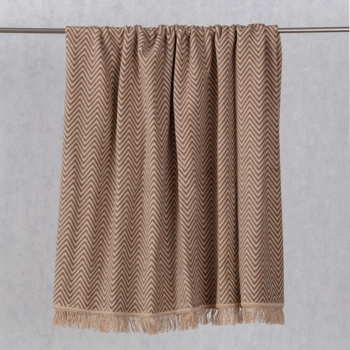 Koc Cosy Home 150x200cm Beige Chevron, 150 x 200 cm