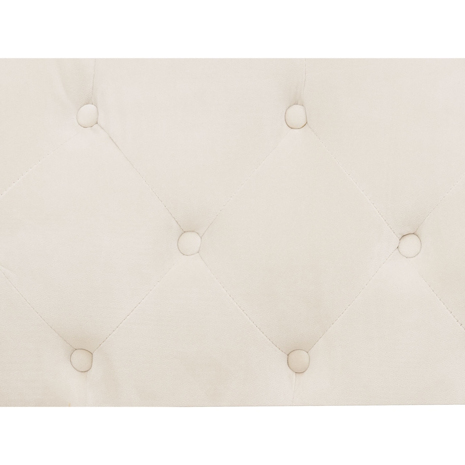 Sofa 2-osobowa welurowa beżowa SKIEN