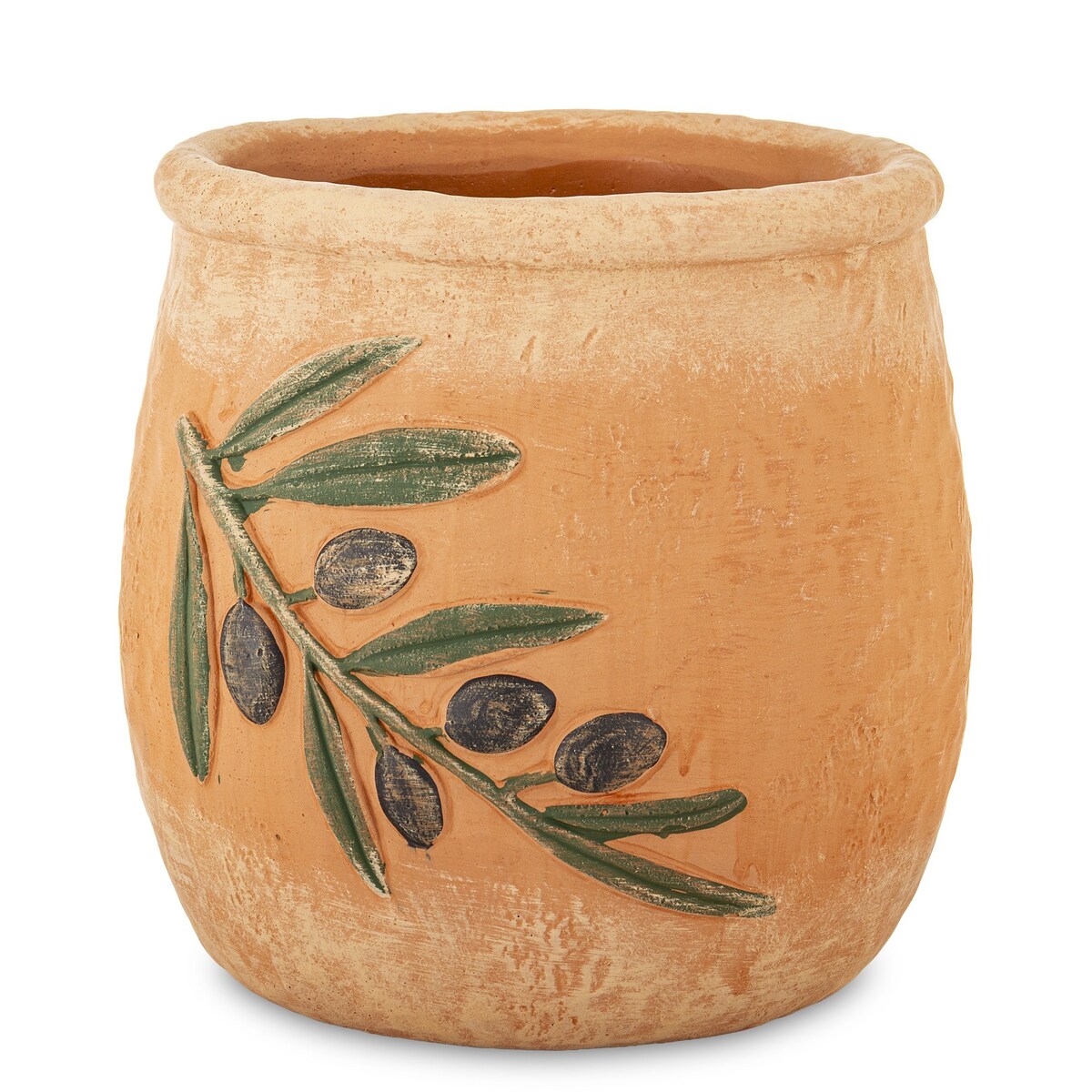 Osłonka cementowa 25x23x23 cm OLIVE-3 pomarańczowa