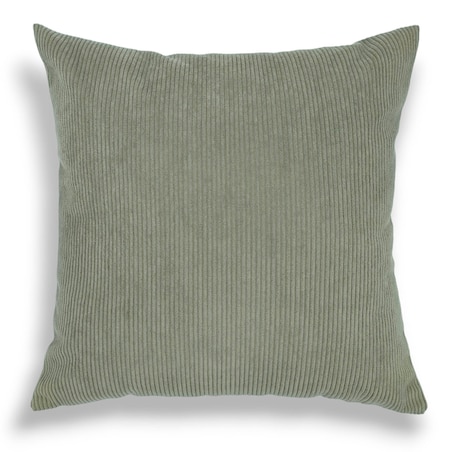 Szałwiowa sztruksowa poduszka dekoracyjna 50x50 Iga szara zieleń