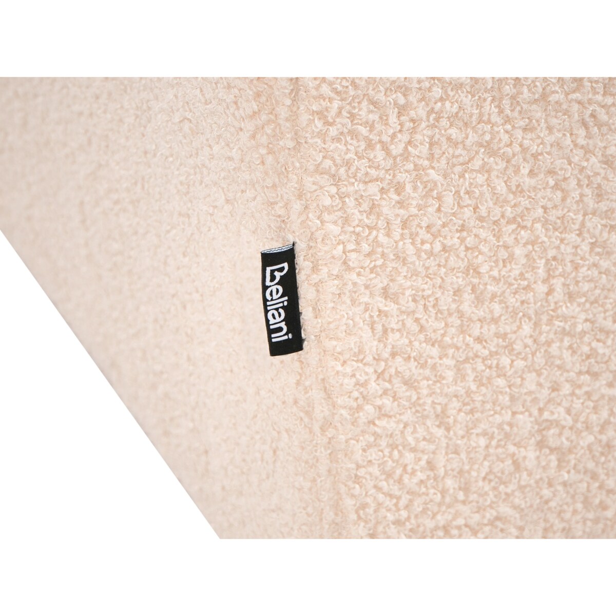 Puf SINCLAIR Boucle Beżowy 79 cm 49 cm 40 cm