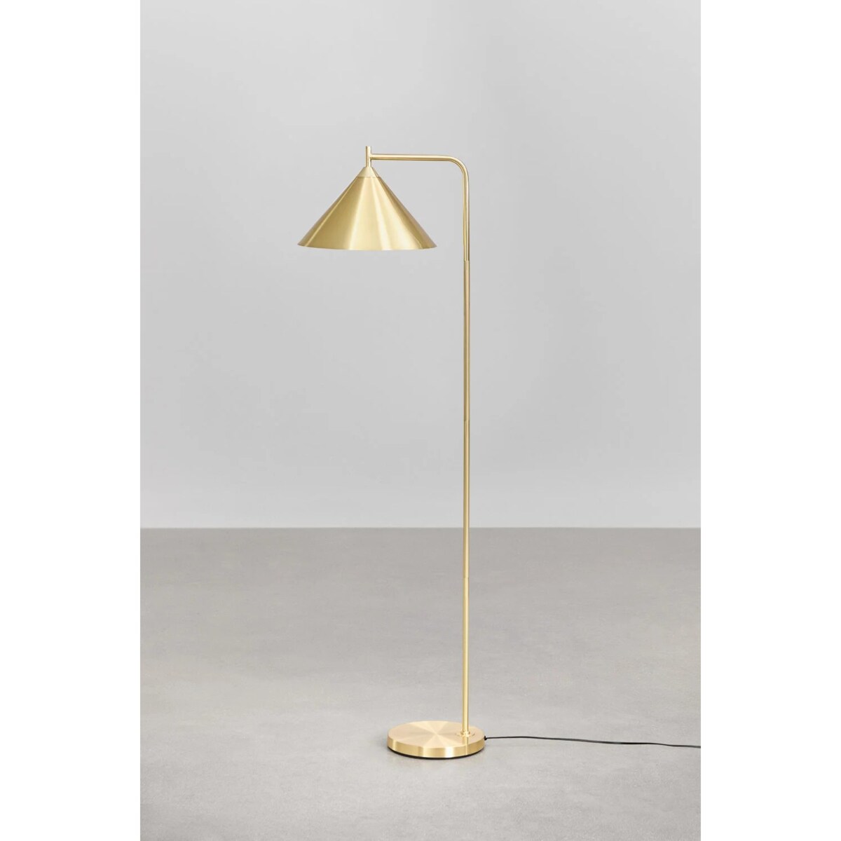 Metalowa lampa podłogowa złota Cambrea 150 cm