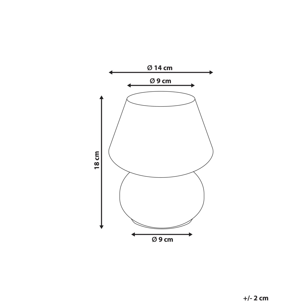Lampa stołowa LOBO Szkło Różowy