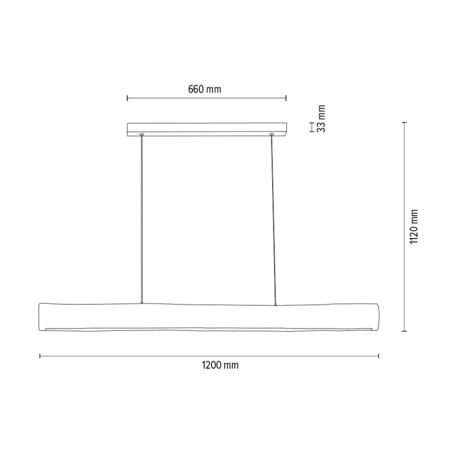 Drewniana Lampa Wisząca BRITOP Lighting Lucas 1xLED 38W Sosna Bejcowana Brązowa FSC, Ściemniacz Dotykowy, 1 szt.