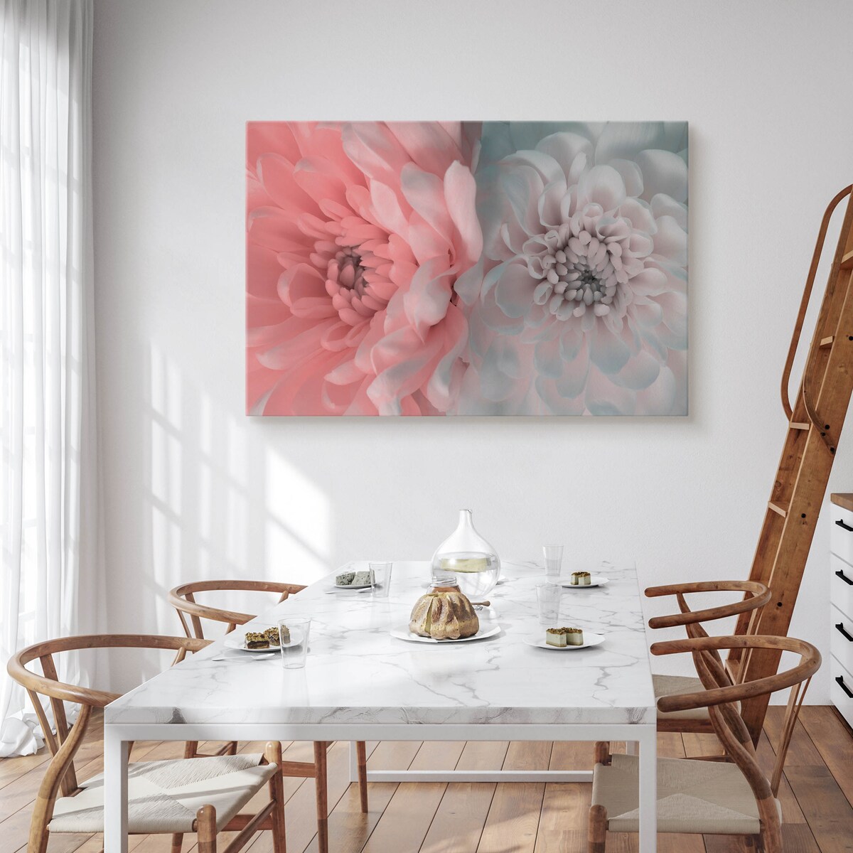 Obraz na płótnie Abstrakcyjne kwiaty 100x70cm