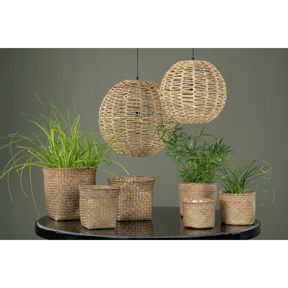 LAMPA sufitowa STYL BOHO juta śr. 30cm
