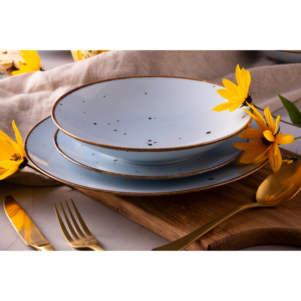 Konsimo ALUMINA Serwis obiadowy 6os. (18el.)