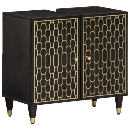 vidaXL Szafka pod umywalkę, 62x33x58 cm, lite drewno mango