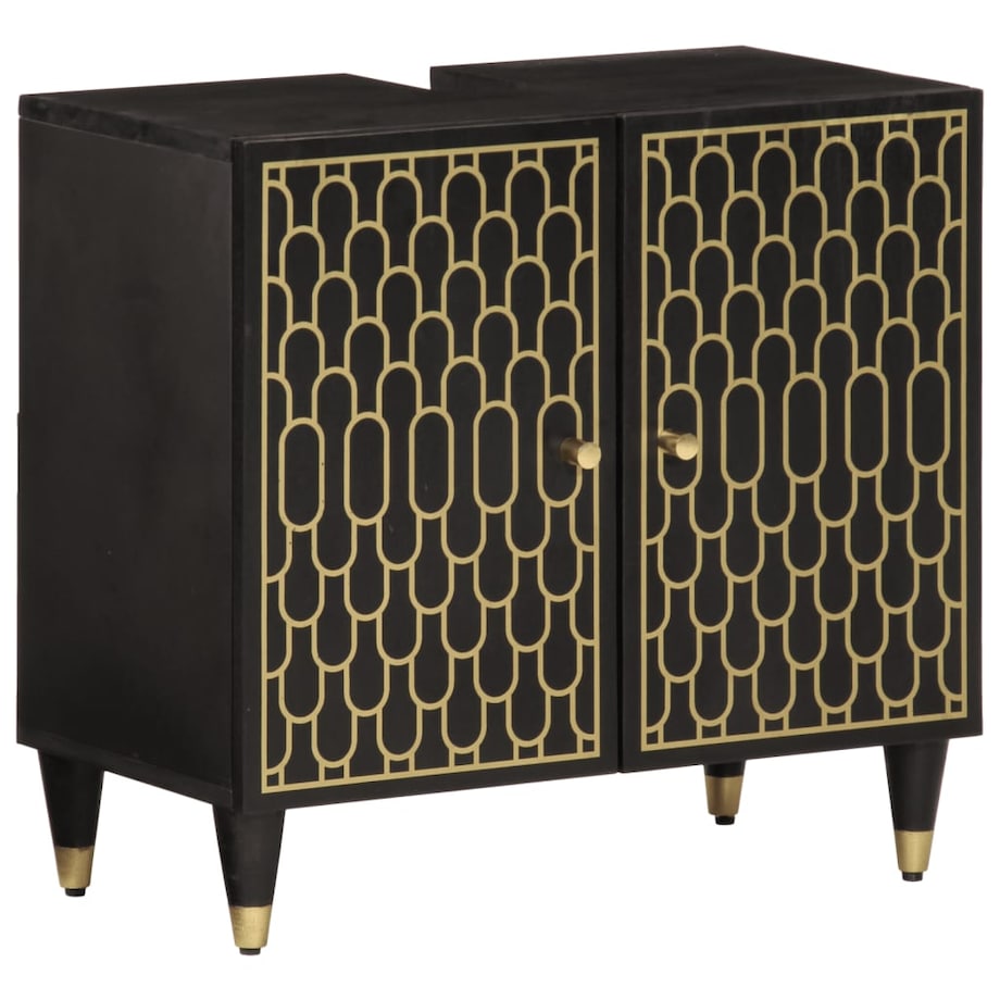 vidaXL Szafka pod umywalkę, 62x33x58 cm, lite drewno mango