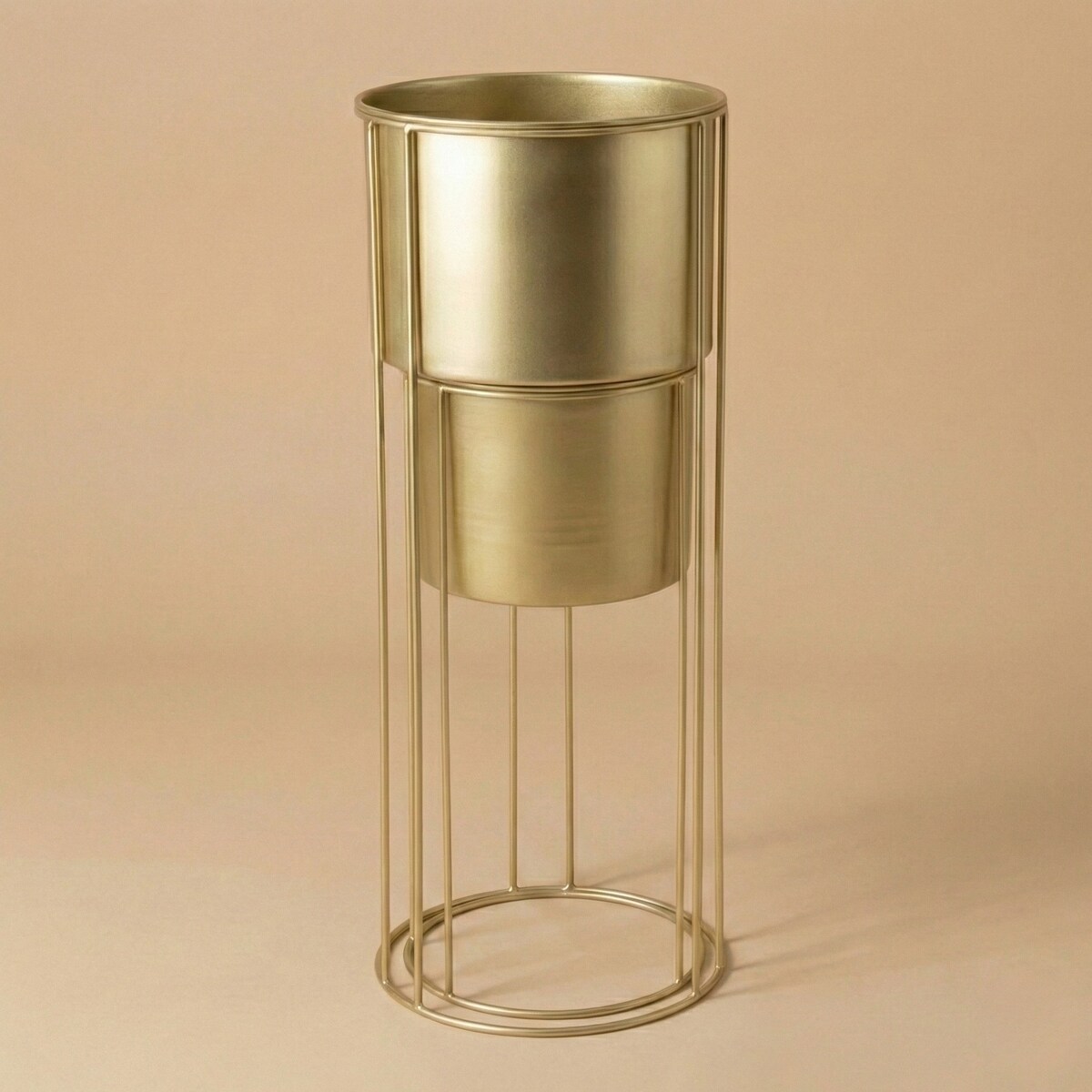 Złote stojaki na kwiaty glamour OSMOS, 2 osłonki