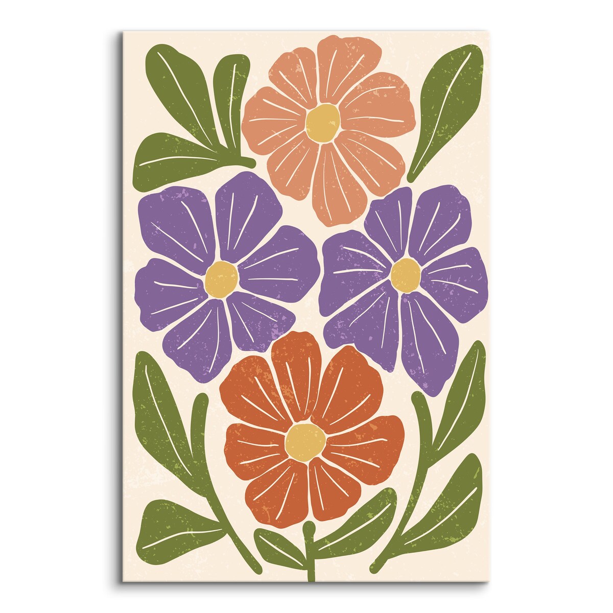 Obraz Kolorowe Pastelowe Stokrotki 80x120cm