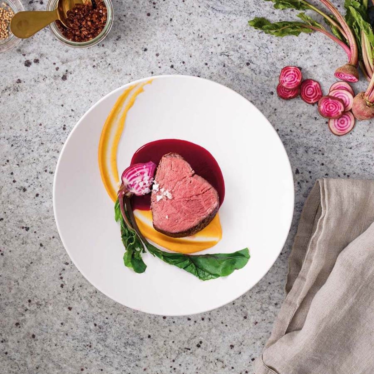 Miska płaska Manufacture Rock blanc biała, Villeroy & Boch