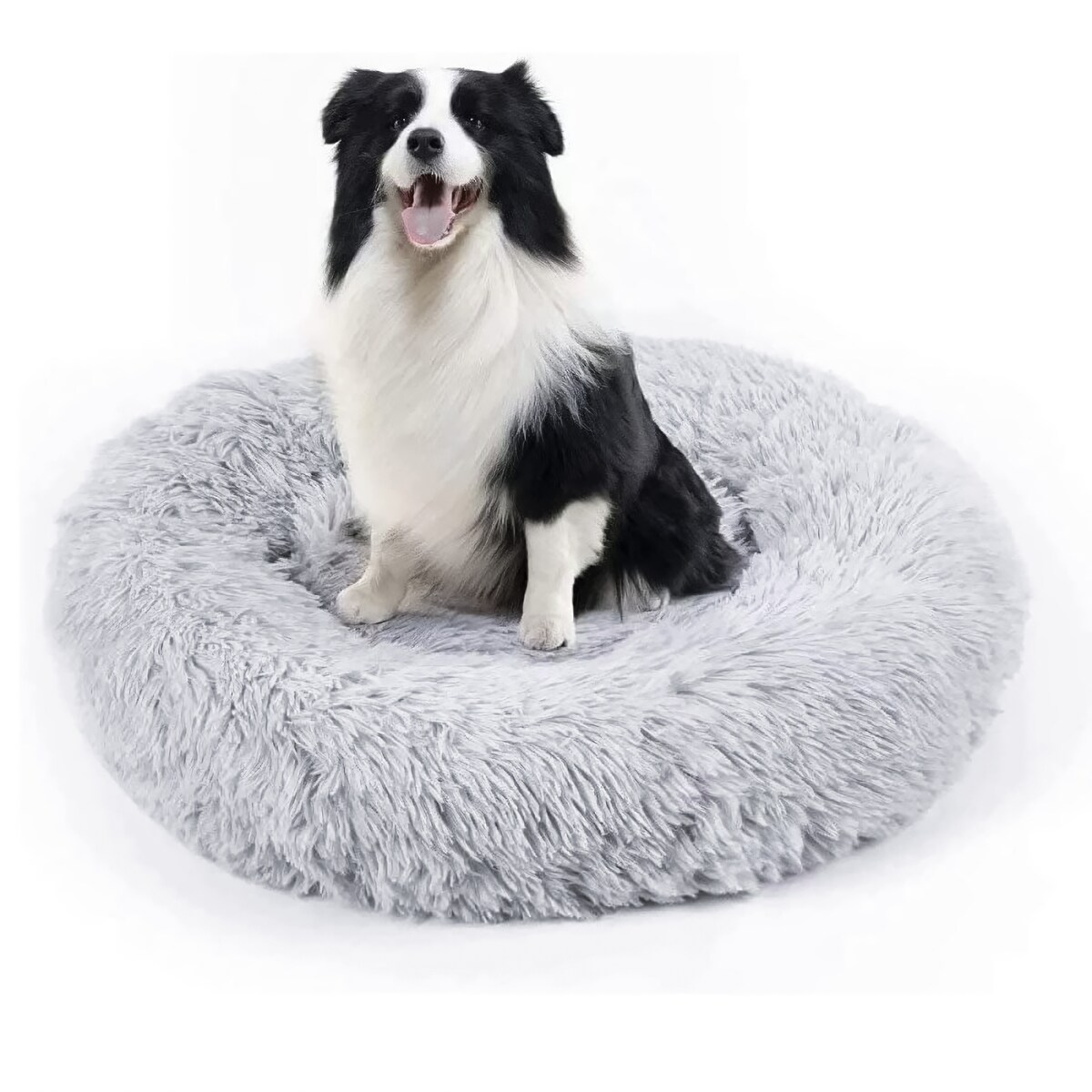 PLUSZOWE OKRĄGŁE LEGOWISKO kojec DLA PSA KOTA poduszka posłanie 80x80