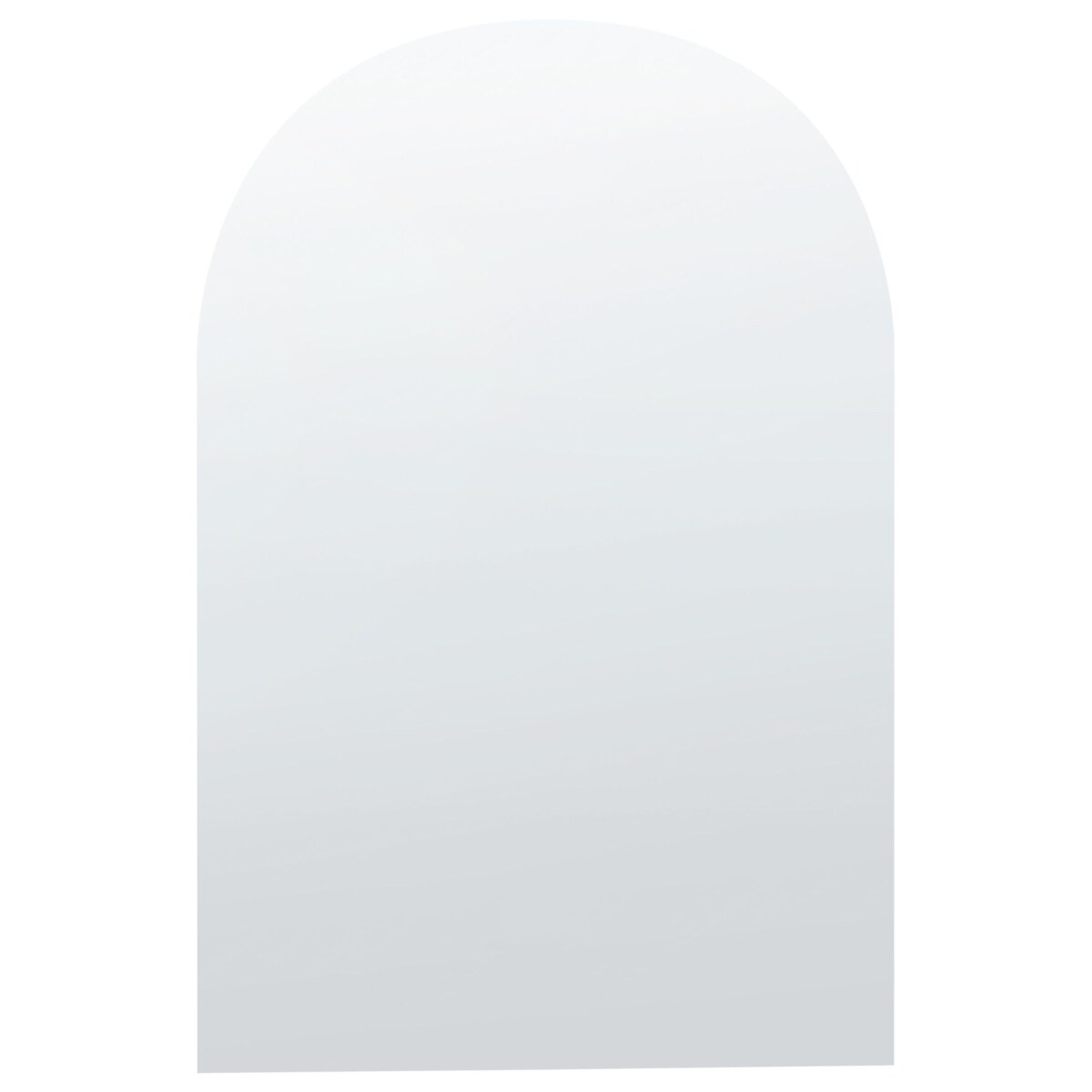 Lustro ścienne arkadowe 50 x 75 cm srebrne ANNECY