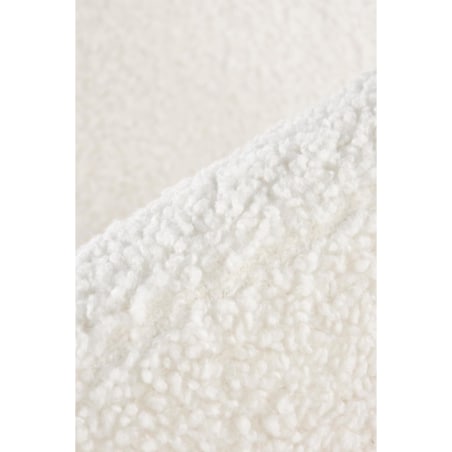 FOTEL WYPOCZYNKOWY Eder kremowy TAPICERKA bouclé BUKOWE NOGI