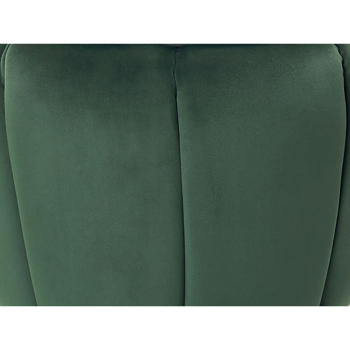 Puf welurowy ⌀ 43 cm zielony IRVING