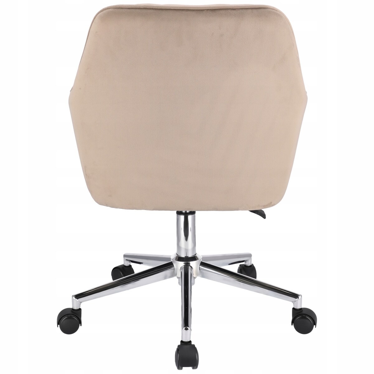 Fotel NAPOLI beżowy na srebrnej stopie