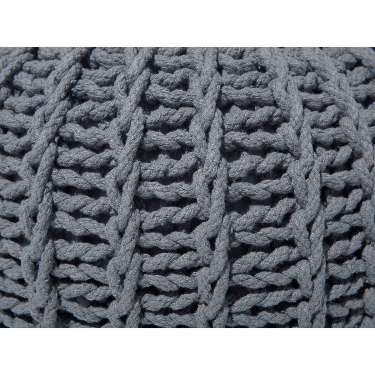 Puf 50 x 35 cm szary CONRAD II