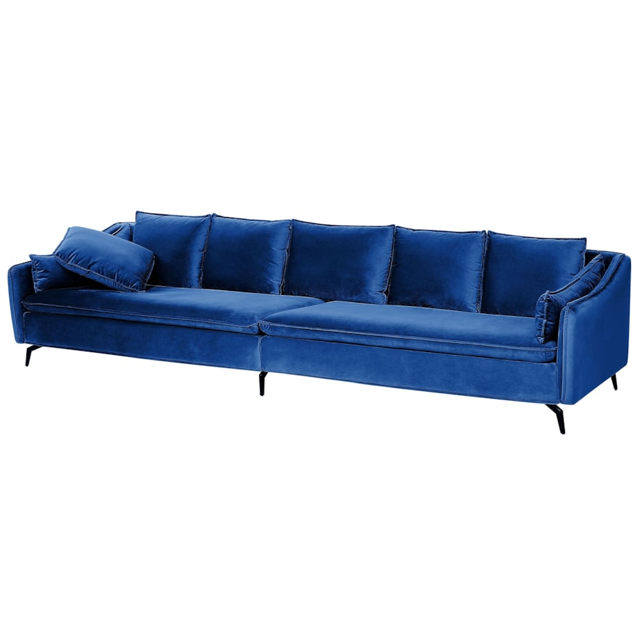 Sofa welurowa niebieska AURE