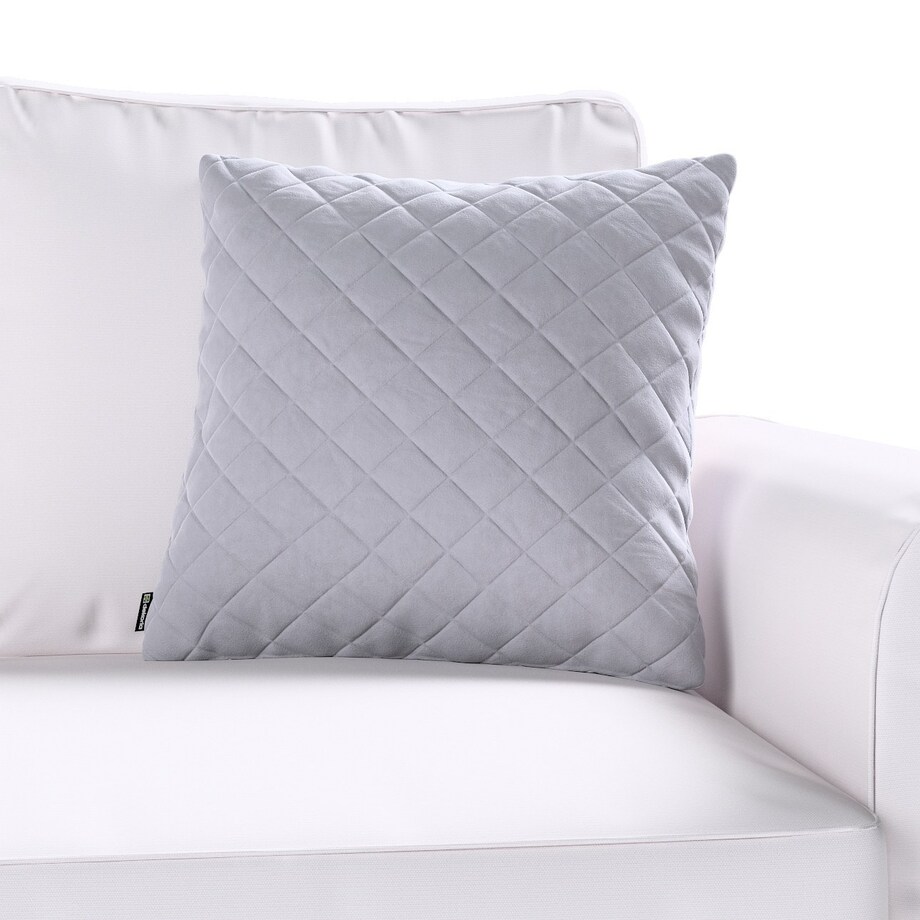 Poszewka Kinga pikowana 43 x 43 cm 43x43 srebrzysty szary