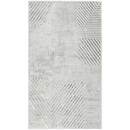 Dywan nowoczesny Tori 67x120 cm e-floor OEKO-TEX geometryczny szary