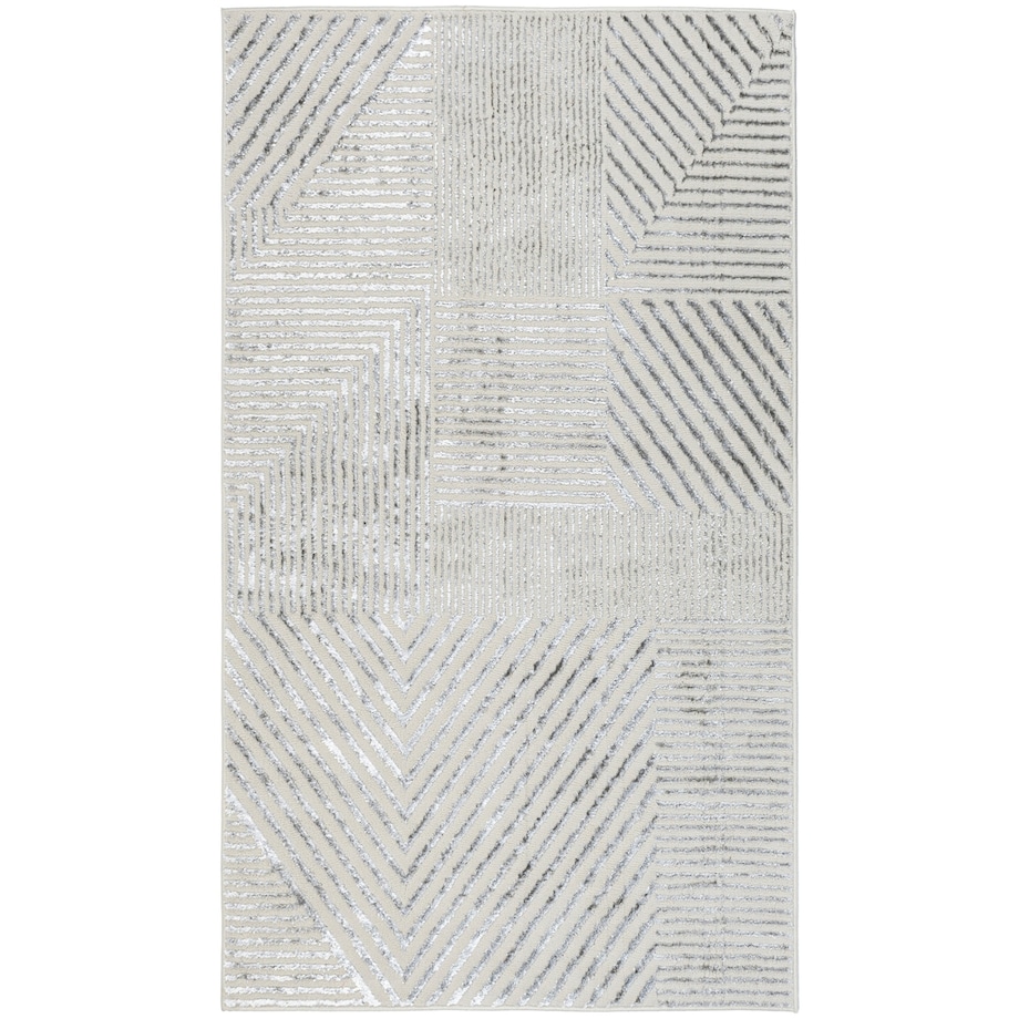 Dywan nowoczesny Tori 67x120 cm e-floor OEKO-TEX geometryczny szary